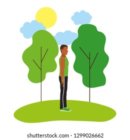 fit man doing exercise