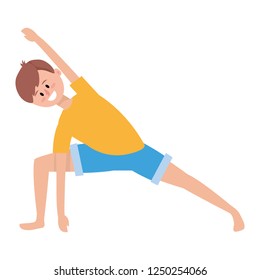 fit man practicing yoga