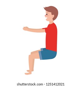 fit man practicing yoga