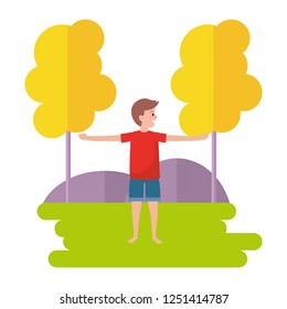 fit man practicing yoga
