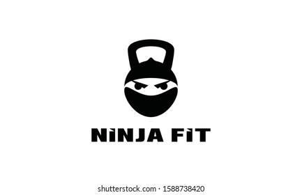 Fit Ninja Vector Royalty Logo Design Inspiration
