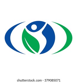fit person logo vector.
