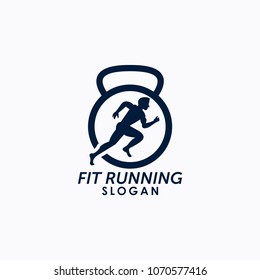 fit running logo template