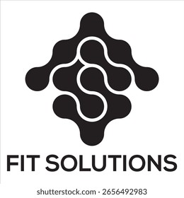 O logotipo da FIT Solution mostra inovação e eficiência com um design moderno e elegante. Ele reflete soluções inteligentes, foco em tecnologia e confiabilidade, perfeito para marcas de serviços comerciais e de TI.