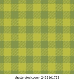 Fit textile fabric vector, mix check tartan pattern. Outfit plaid seamless texture background in lime colo.