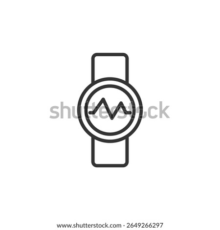 Fit tracker icon isolated on white background. Smartwatch symbol modern, simple, vector, icon for website design, mobile app, ui. Vector Illustration