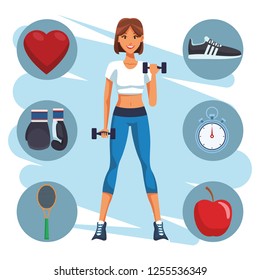 fit woman doing exercise