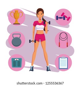 fit woman doing exercise