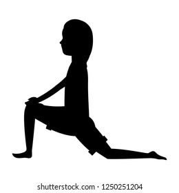 fit woman practicing yoga