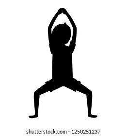 fit woman practicing yoga