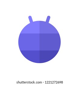 fitball flat vector icon