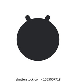 fitball flat vector icon