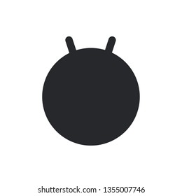 fitball flat vector icon