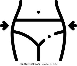 fitball icon. Thin Linear Style Design Isolated On White Background