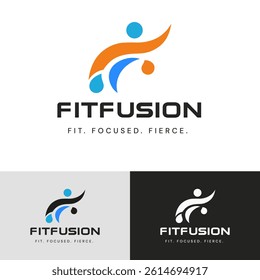 FitFusion: Modern Logo for Fitness and Wellness Brands, A Clean, Bold Logo, Elevate Your Brand with This Unique Design