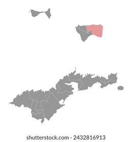 Fitiuta County map, administrative division of American Samoa. Vector illustration.