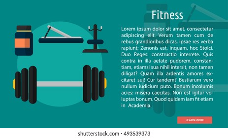 Fitnes Conceptual Banner