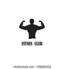fitnes logo vector design illustration  and bacground