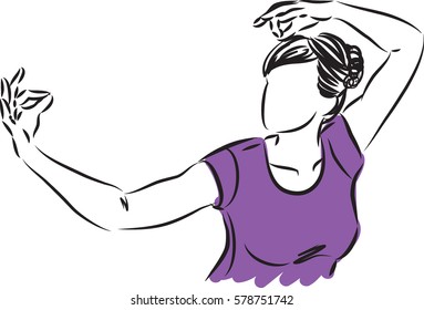 FITNESS 3 VECTOR IMAGE ILLUSTRATION