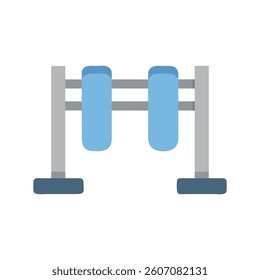 Fitness Ab Sliders Icon Illustration. Design of Fitness and Gym Icons.
