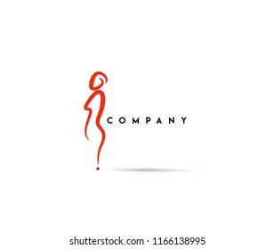 Fitness for active life vector logo concept