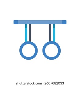 Fitness Adjustable Gymnastics Rings Icon. Design of Fitness and Gym Icons.