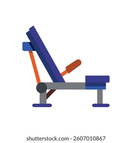 Fitness Adjustable Leg Press Machine Icon. Design of Fitness and Gym Icons.