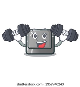 Fitness alt button in the cartoon shape