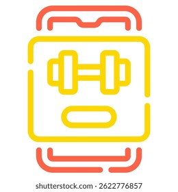 Fitness App icon, for web, app, infographic, etc