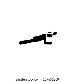 fitness, arm, plank icon. Element of fitness illustration. Signs and symbols icon can be used for web, logo, mobile app, UI, UX on white background