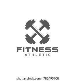 fitness athletic logo icon vector template