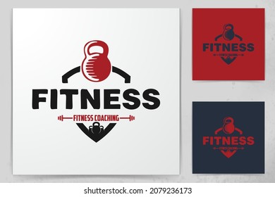 Fitness Badge Logo Designs Inspiration Isolated Stock Vector (Royalty ...