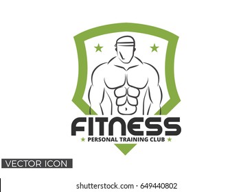 FITNESS BADGE LOGO / ICON