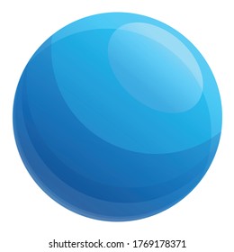 Icono de la pelota de fitness. Dibujo del icono del vector de la bola de fitness para el diseño web aislado en fondo blanco