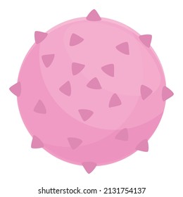 Fitness ball icon cartoon vector. Sport training. Health fit