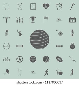 fitness ball icon. Detailed set of Sport icons. Premium quality graphic design sign. One of the collection icons for websites, web design, mobile app on white background