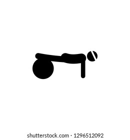 fitness, ball, plank icon. Element of fitness illustration. Signs and symbols icon can be used for web, logo, mobile app, UI, UX on white background