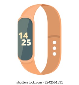 Fitness band icon cartoon vector. Digital device. Display monitor