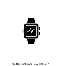 Fitness band icon flat vector design