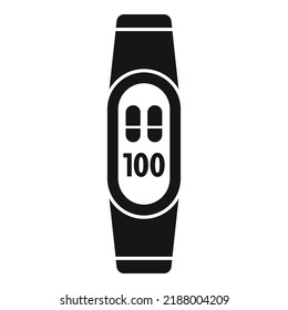 Fitness Band Icon Simple Vector. Physical Sport. Active Body