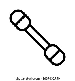 Fitness barbell sign icon vector illustration
