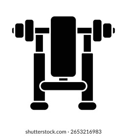Bancada de fitness Vetor Ícone que pode facilmente modificar ou editar

