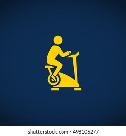 fitness bike icon