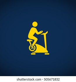 fitness bike icon