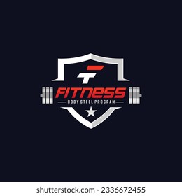 fitness body building logo design inspiration vector