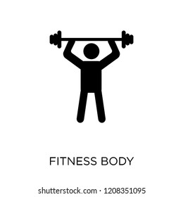 fitness Body icon. fitness Body symbol design from Gym and fitness collection. Simple element vector illustration on white background.