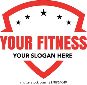 Fitness and Bodybuilding Logo design vector 