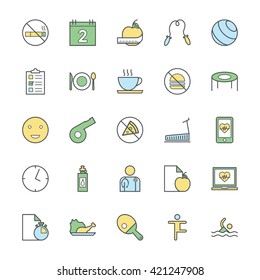 Fitness Bold Vector Icons 3
