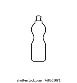fitness bottle icon illustration isolated vector sign symbol