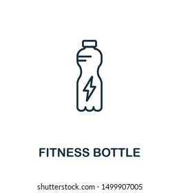 Fitness Bottle icon. Thin outline style design from fitness icons collection. Creative Fitness Bottle icon for web design, apps, software, print usage.